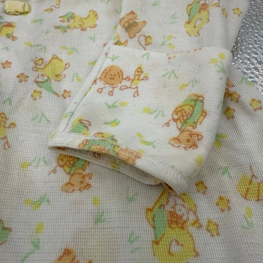 Baby‎ Girl Boy Vintage Carter's Layette Size Yellow Nursery Rhyme Sleep Gown